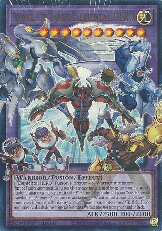 RA05-EN142 * Wake Up Your Elemental HERO * Ultra Rare * Rarity Collection 5