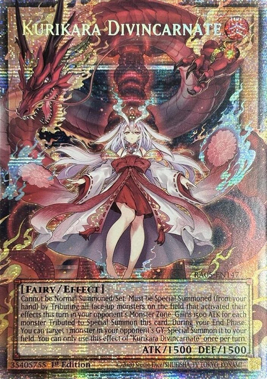 RA05-EN147 * Kurikara Divincarnate * Starlight Rare * Rarity Collection 5