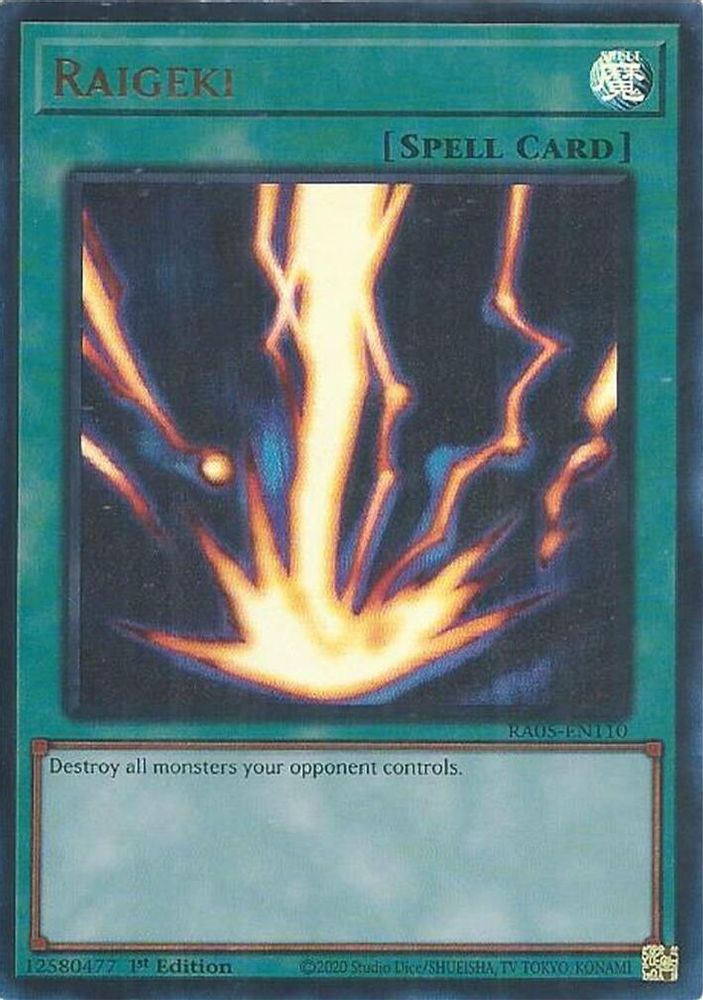 RA05-EN110 * Raigeki * Ultra Rare * Rarity Collection 5