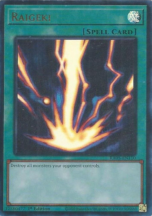 RA05-EN110 - Raigeki - Ultra Rare - Rarity Collection 5