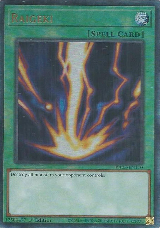RA05-EN110 * Raigeki * Ultimate Rare * Rarity Collection 5