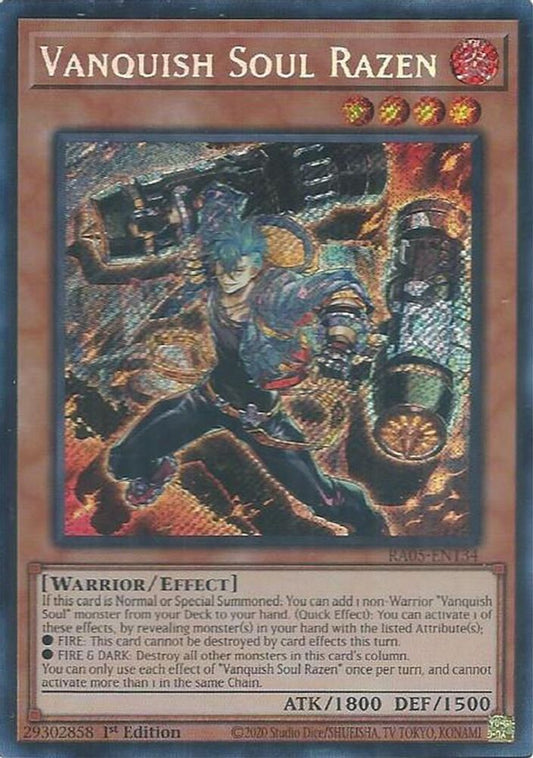 RA05-EN134 * Vanquish Soul Razen * Secret Rare * Rarity Collection 5