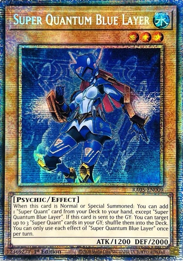 RA05-EN009 * Super Quantum Blue Layer * Starlight Rare * Rarity Collection 5