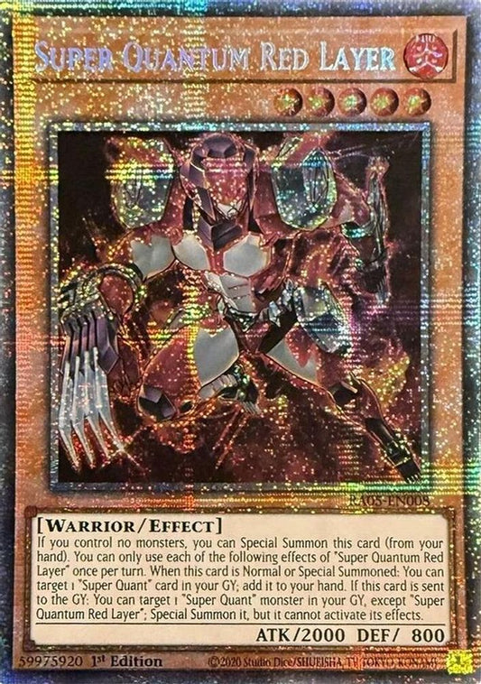 RA05-EN008 * Super Quantum Red Layer * Starlight Rare * Rarity Collection 5