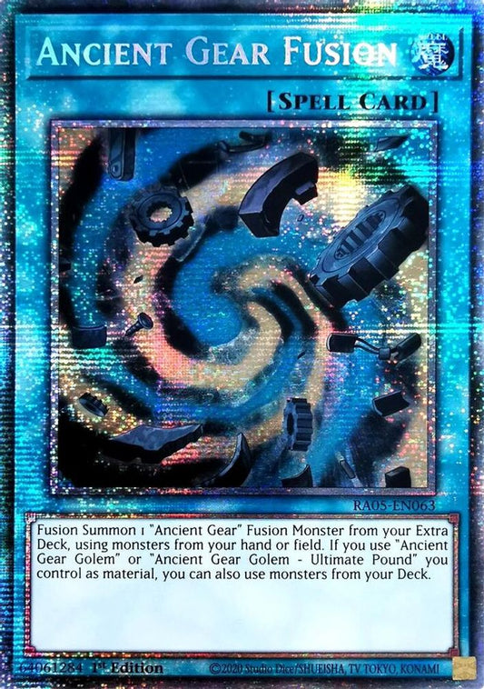 RA05-EN063 * Ancient Gear Fusion * Starlight Rare * Rarity Collection 5