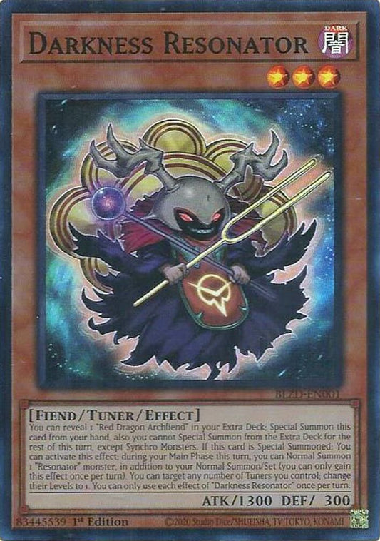 BLZD-EN001 - Darkness Resonator - Super Rare - Blazing Dominion