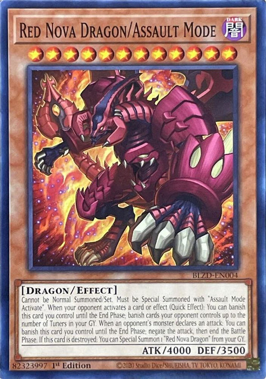 BLZD-EN004 - Red Nova Dragon/Assault Mode - Common - Blazing Dominion