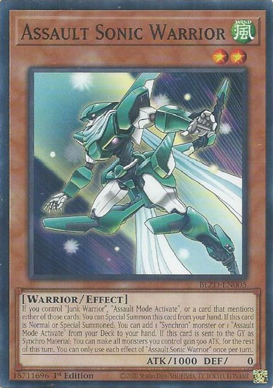 BLZD-EN005 - Assault Sonic Warrior - Common - Blazing Dominion