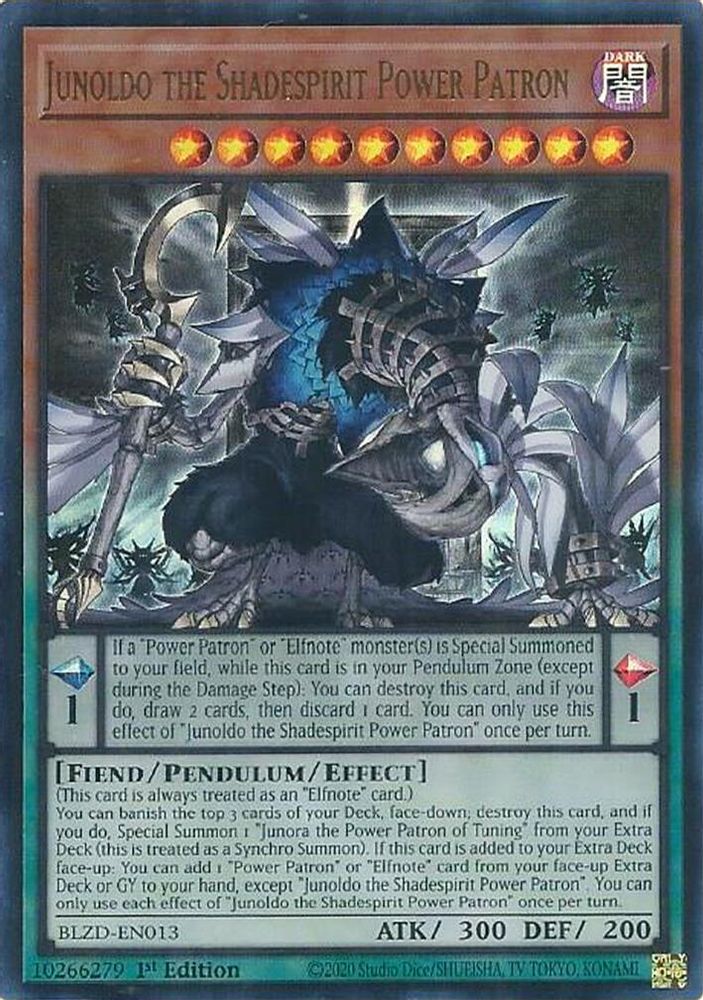 BLZD-EN013 - Junoldo the Shadespirit Power Patron - Ultra Rare - Blazing Dominion