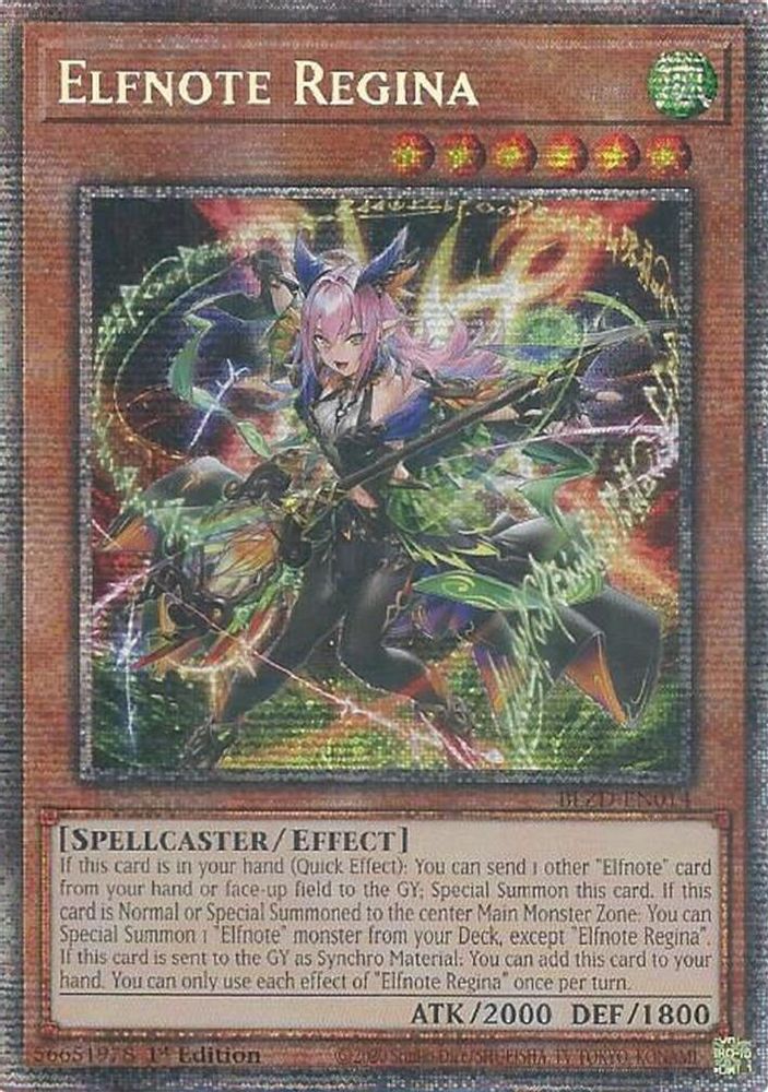 BLZD-EN014 - Elfnote Regina - Starlight Rare - Blazing Dominion