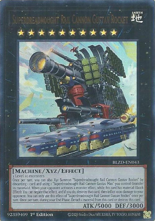 BLZD-EN043 - Superdreadnought Rail Cannon Gustav Rocket - Ultra Rare - Blazing Dominion