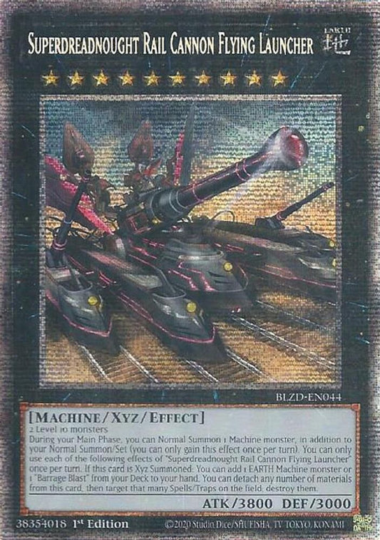 BLZD-EN044 - Superdreadnought Rail Cannon Flying Launcher - Starlight Rare - Blazing Dominion
