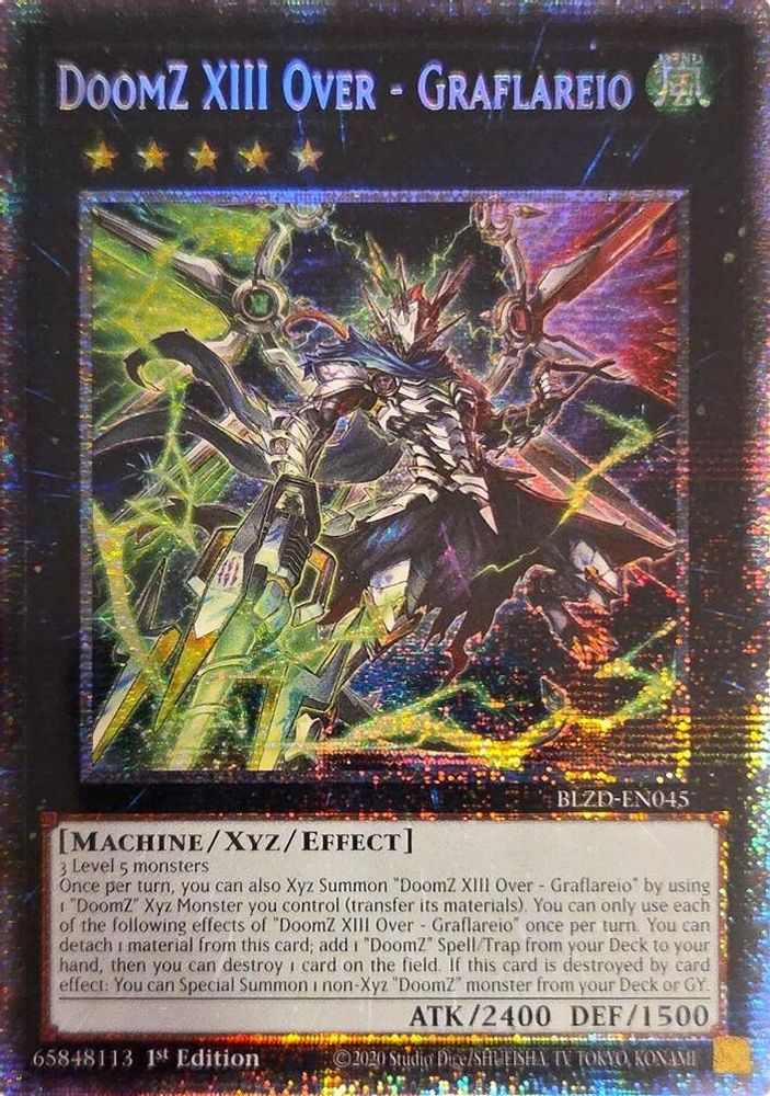 BLZD-EN045 - DoomZ XIII Over - Graflareio - Starlight Rare - Blazing Dominion