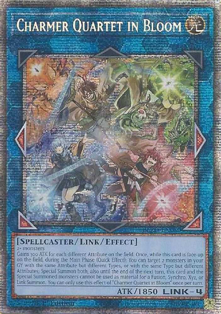 BLZD-EN050 - Charmer Quartet in Bloom - Starlight Rare - Blazing Dominion