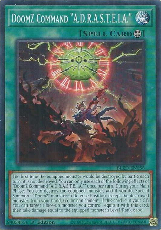 BLZD-EN058 * DoomZ Command "A.D.R.A.S.T.E.I.A." * Common * Blazing Dominion