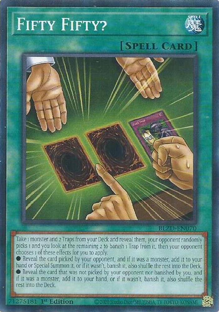 BLZD-EN070 * Fifty Fifty? * Common * Blazing Dominion