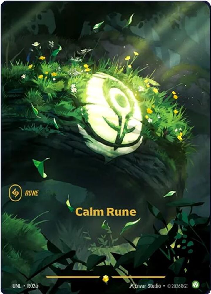 R02a - Calm Rune (Alternate Art) (Foil) - Showcase - Unleashed