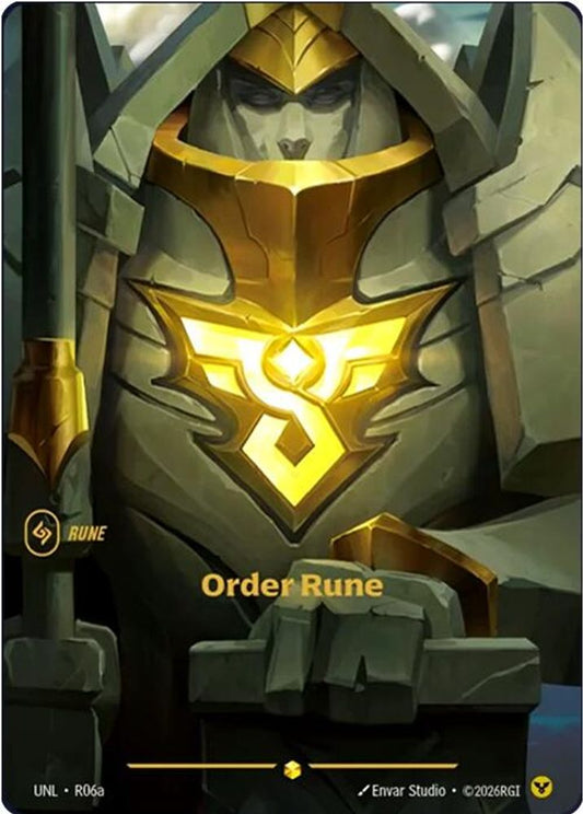 R06a - Order Rune (Alternate Art) (Foil) - Showcase - Unleashed