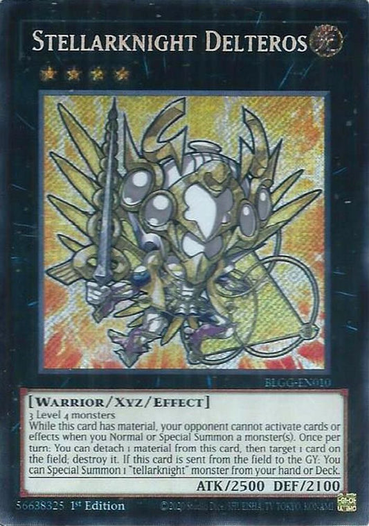 BLGG-EN010 * Stellarknight Delteros * Secret Rare * Battles of Legend: Glorious Gallery