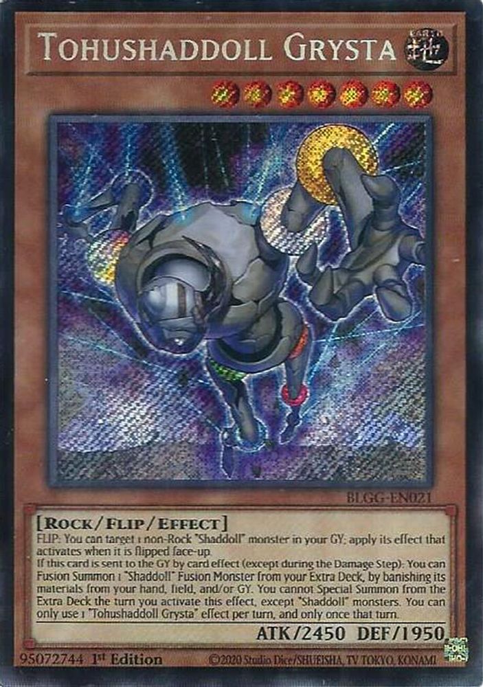 BLGG-EN021 - Tohushaddoll Grysta - Secret Rare - Battles of Legend: Glorious Gallery