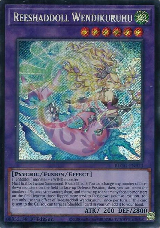 BLGG-EN023 * Reeshaddoll Wendikurhu * Secret Rare * Battles of Legend: Glorious Gallery