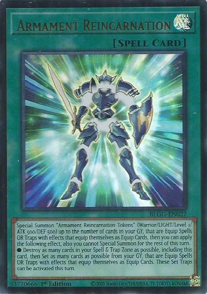 BLGG-EN027 - Armament Reincarnation - Ultra Rare - Battles of Legend: Glorious Gallery