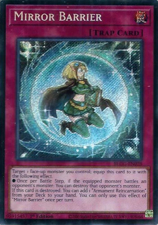 BLGG-EN028 * Mirror Barrier * Secret Rare * Battles of Legend: Glorious Gallery