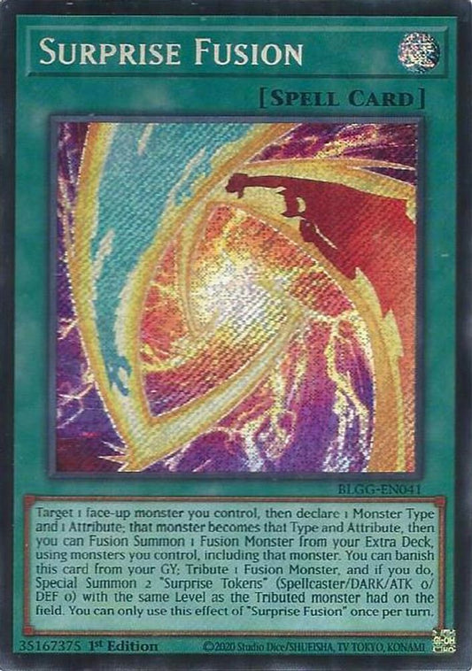 BLGG-EN041 * Surprise Fusion * Secret Rare * Battles of Legend: Glorious Gallery
