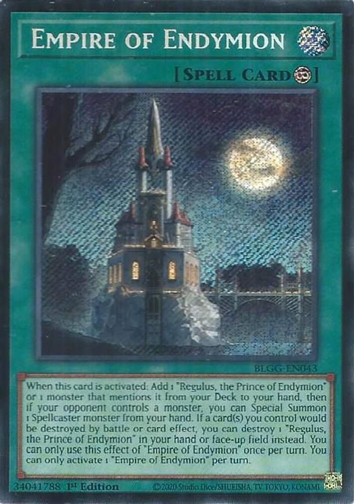 BLGG-EN043 - Endymion Empire - Secret Rare - Battles of Legend: Glorious Gallery