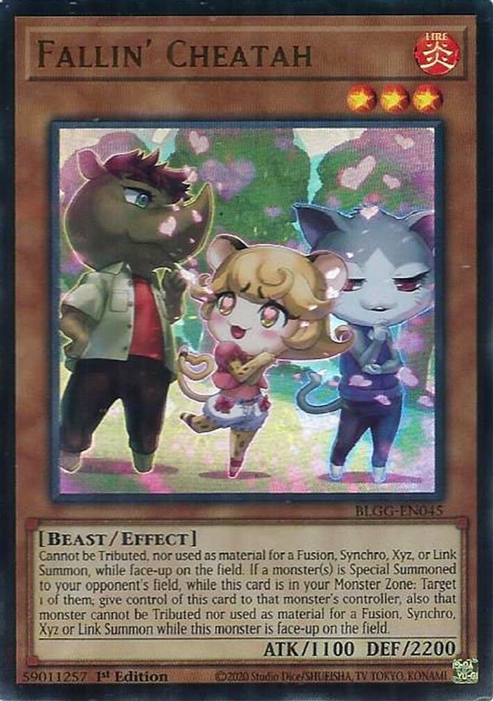 BLGG-EN045 - Fallin' Cheatah - Ultra Rare - Battles of Legend: Glorious Gallery