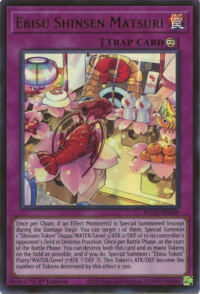 BLGG-EN049 - Ebisu Shinsen Matsuri - Ultra Rare - Battles of Legend: Glorious Gallery