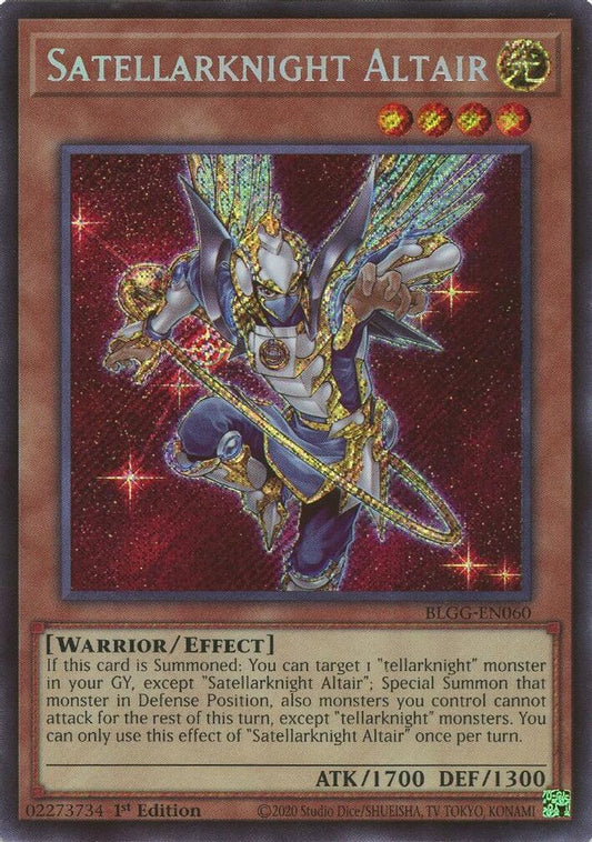 BLGG-EN060 * Satellarknight Altair * Secret Rare * Battles of Legend: Glorious Gallery