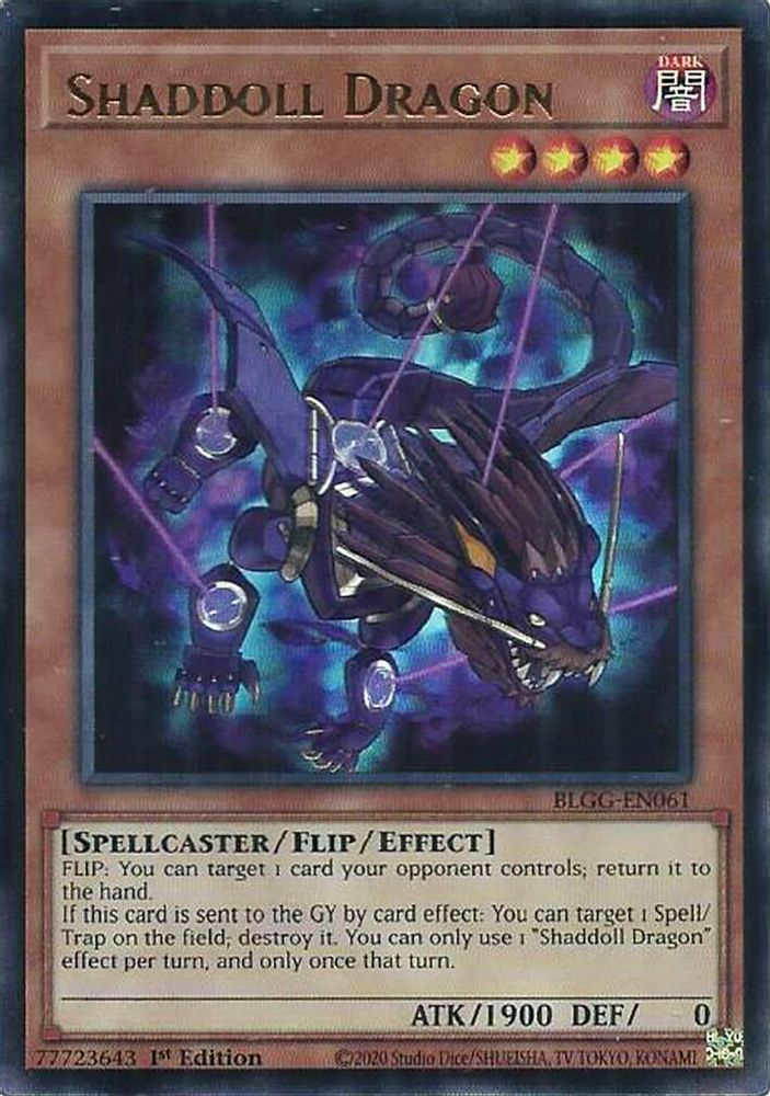 BLGG-EN061 - Shaddoll Dragon - Ultra Rare - Battles of Legend: Glorious Gallery