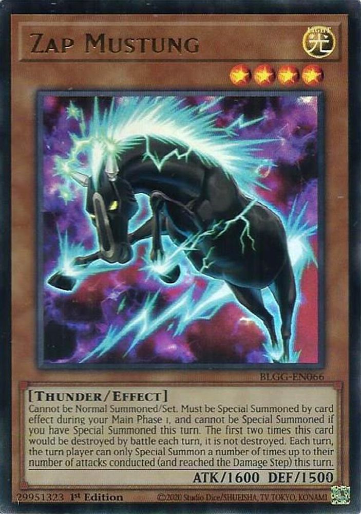 BLGG-EN066 - Zap Mustung - Ultra Rare - Battles of Legend: Glorious Gallery