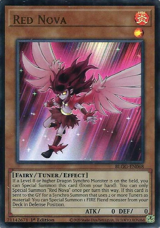 BLGG-EN068 * Red Nova * Ultra Rare * Battles of Legend: Glorious Gallery