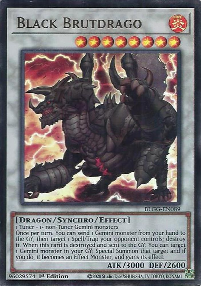 BLGG-EN089 - Black Brutdrago - Ultra Rare - Battles of Legend: Glorious Gallery