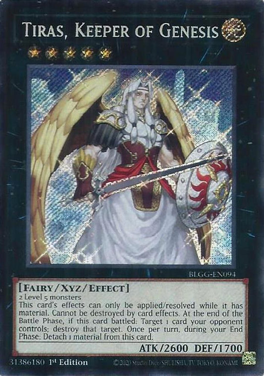 BLGG-EN094 * Tiras, Keeper of Genesis * Secret Rare * Battles of Legend: Glorious Gallery