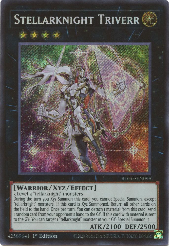 BLGG-EN098 - Stellarknight Triverr - Secret Rare - Battles of Legend: Glorious Gallery