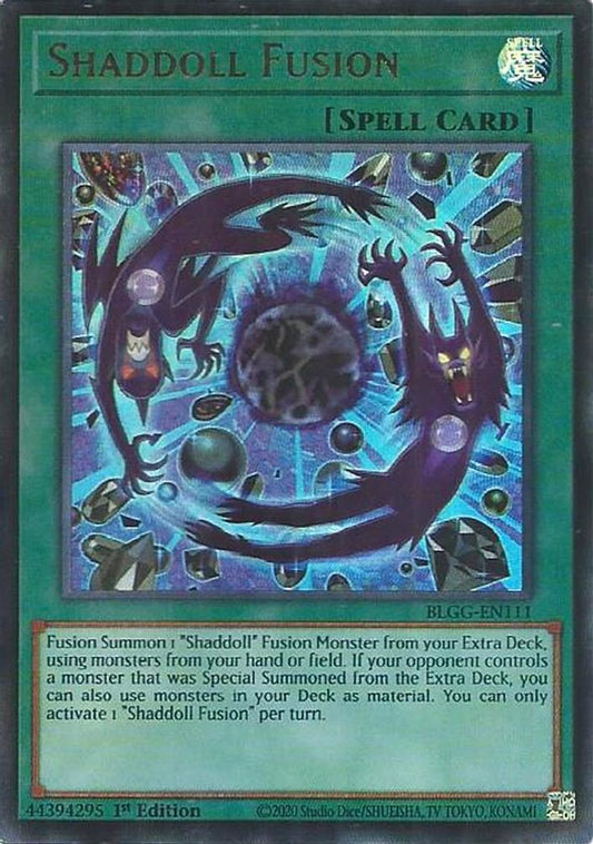 BLGG-EN111 * Shaddoll Fusion * Ultra Rare * Battles of Legend: Glorious Gallery