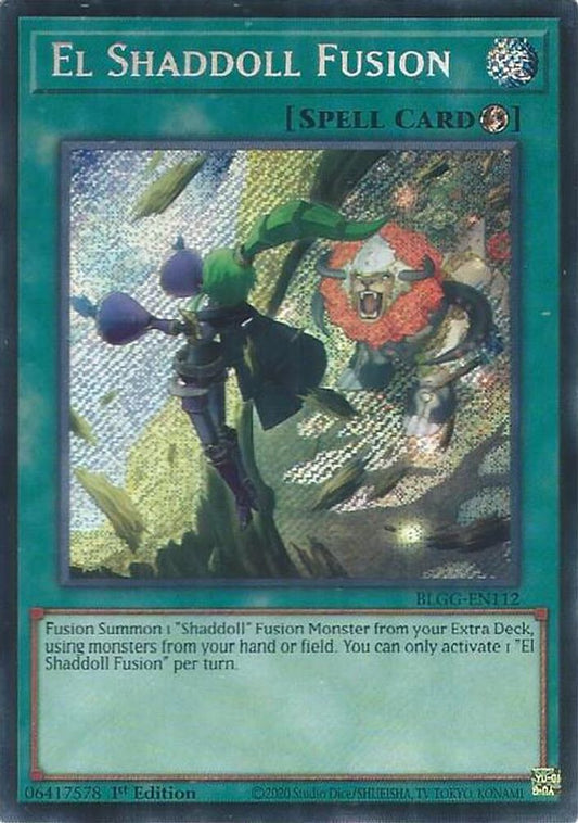 BLGG-EN112 * El Shaddoll Fusion * Secret Rare * Battles of Legend: Glorious Gallery