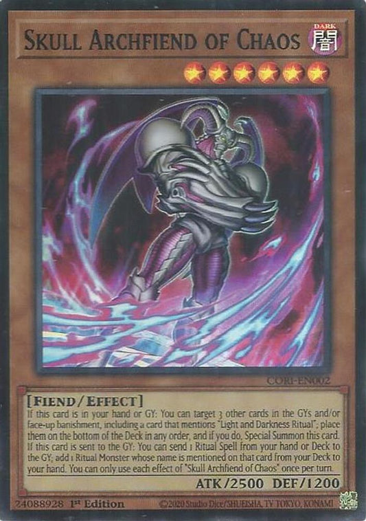 CORI-EN002 * Skull Archfiend of Chaos * Super Rare * Chaos Origins