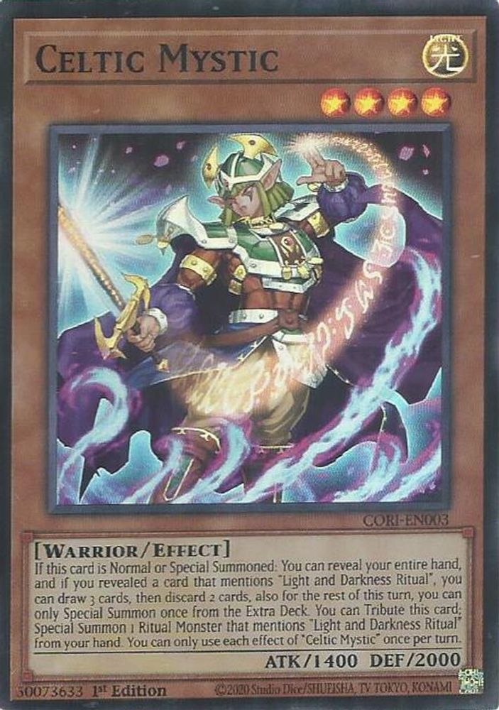 CORI-EN003 * Celtic Mystic * Super Rare * Chaos Origins