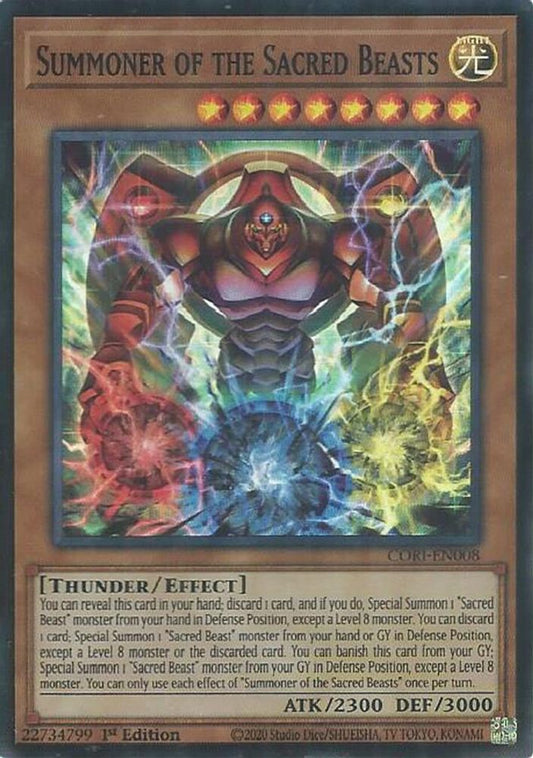 CORI-EN008 * Summoner of the Sacred Beasts * Super Rare * Chaos Origins