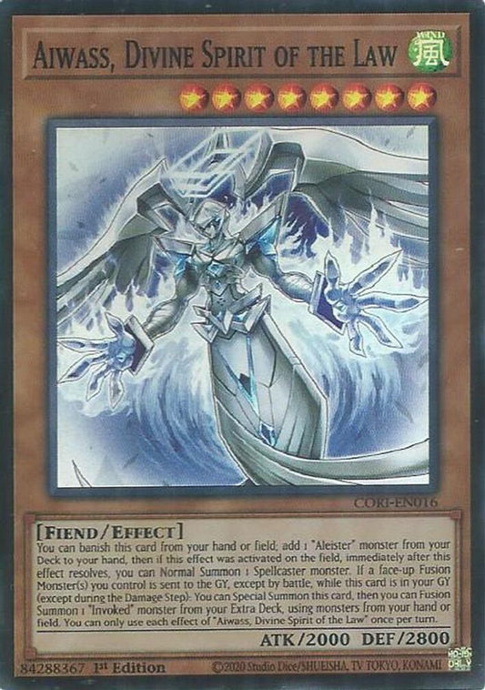 CORI-EN016 * Aiwass, Divine Spirit of the Law * Super Rare * Chaos Origins