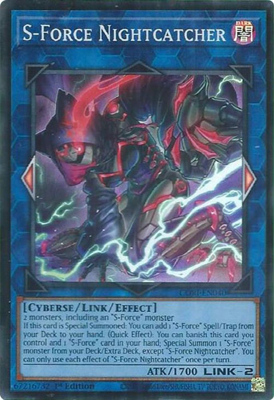 CORI-EN040 * S-Force Nightcatcher * Super Rare * Chaos Origins