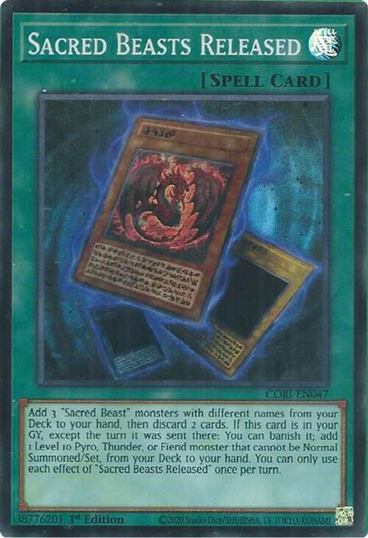 CORI-EN047 * Sacred Beasts Released * Super Rare * Chaos Origins