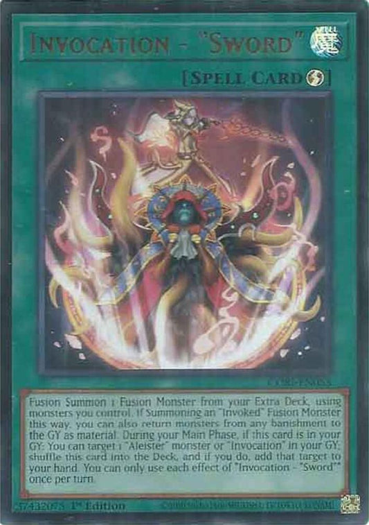 CORI-EN053 * Invocation - "Sword" * Ultra Rare * Chaos Origins