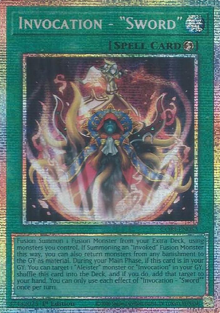CORI-EN053 * Invocation - "Sword" (Starlight Rare) * Starlight Rare * Chaos Origins