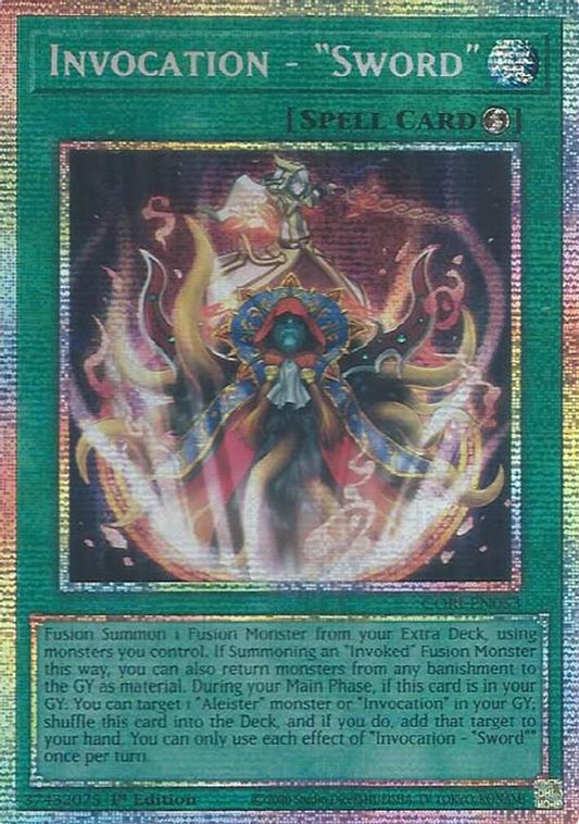 CORI-EN053 * Invocation - "Sword" (Starlight Rare) * Starlight Rare * Chaos Origins