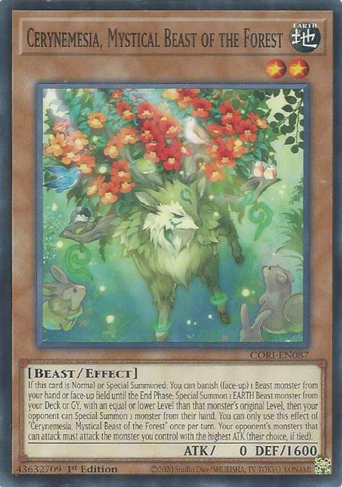 CORI-EN087 * Cerynemesia, Mystical Beast of the Forest * Common * Chaos Origins